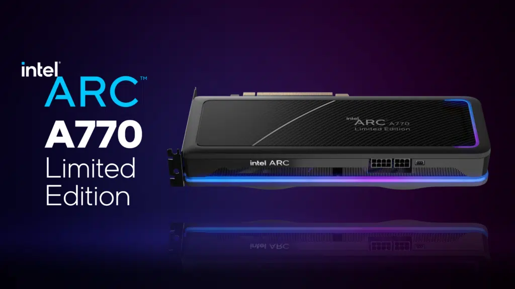 Intel Arc A770 Limited Edition Video Card Press Slide