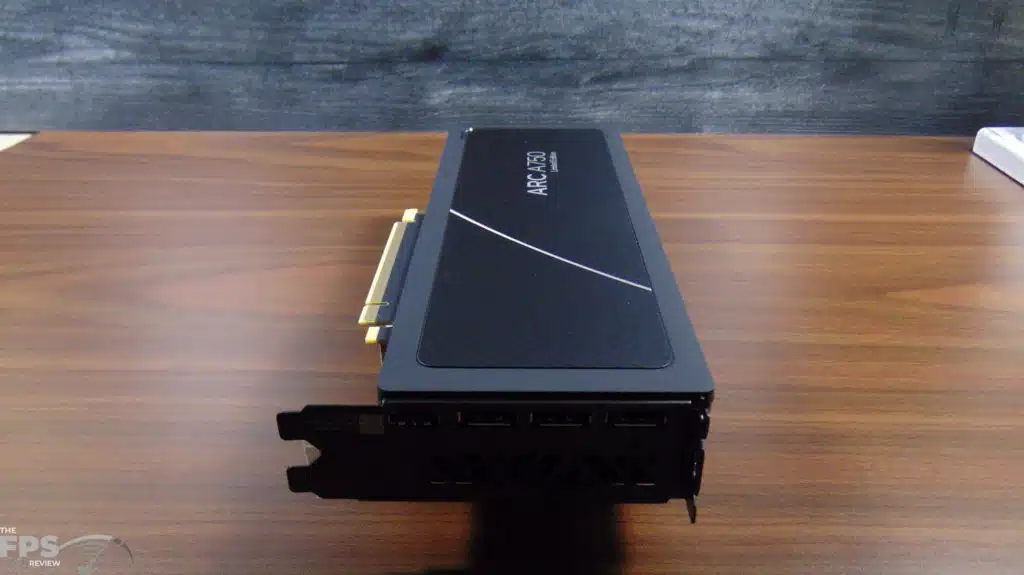 Intel Arc A750 Limited Edition Video Card Bottom of Card