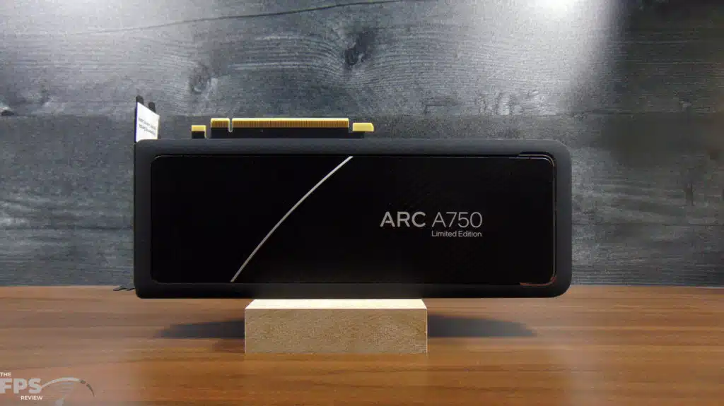 Intel Arc A750 Limited Edition Video Card Back of Card