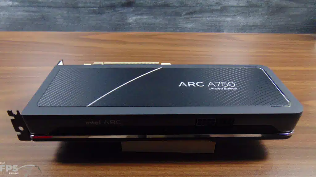 Intel Arc A750 Limited Edition Video Card Bottom of Card