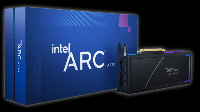 Intel Arc A770 Limited Edition Video Card and Box