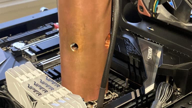 Eight-Pound Chunk of Copper Makes for an Interesting CPU Cooler