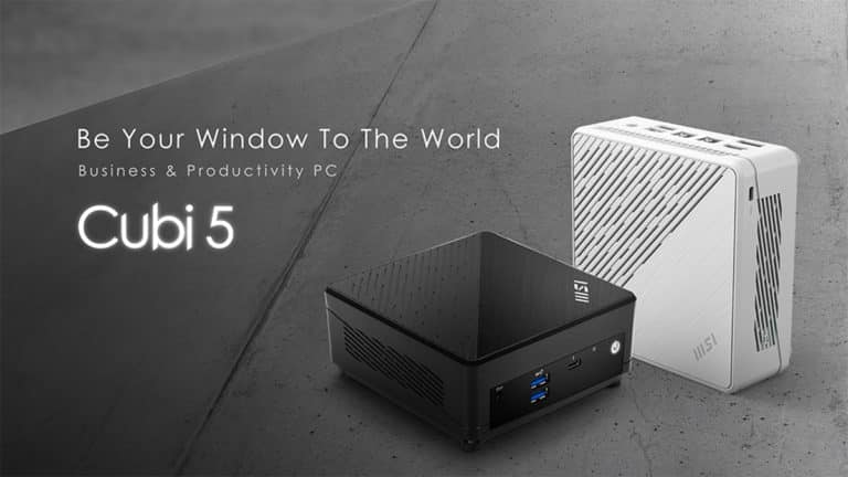 MSI Announces Cubi 5 12M Mini PCs (12th Gen Intel CPUs, Thunderbolt 4)