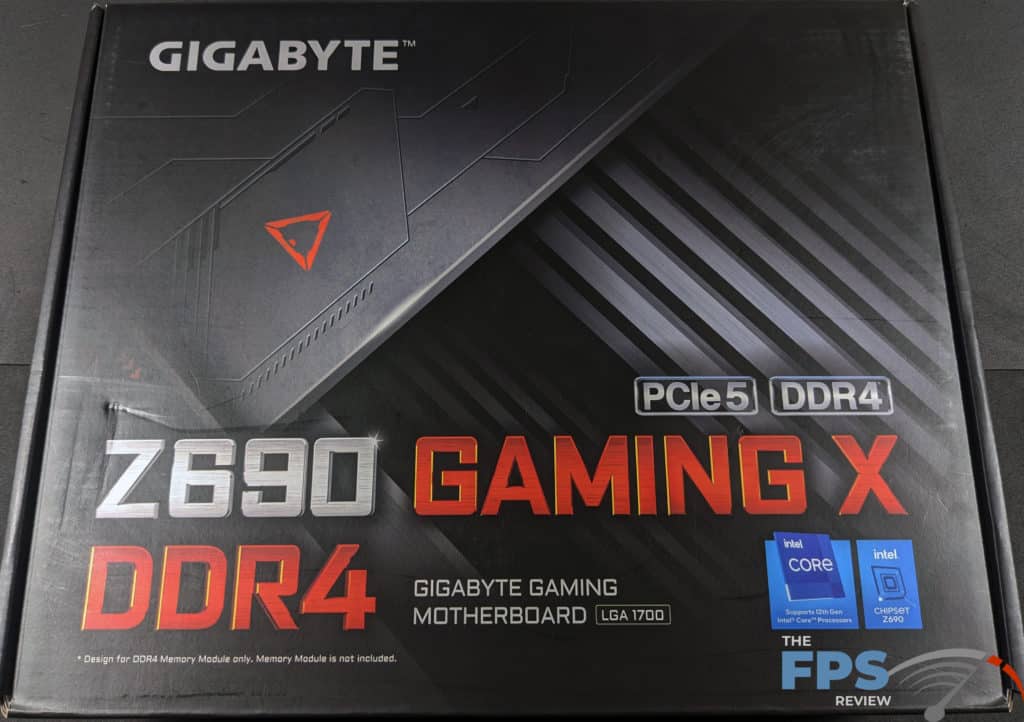 GIGABYTE Z690 GAMING X Motherboard Box Front..