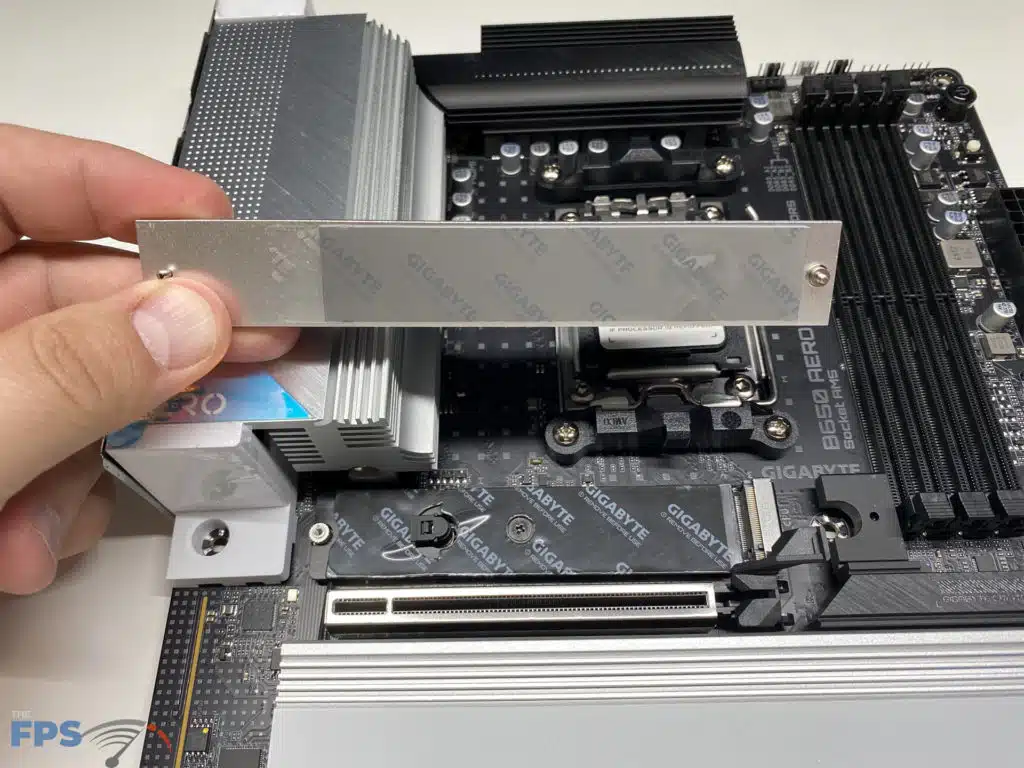 GIGABYTE B650 AERO G Upper M.2 slot with cover