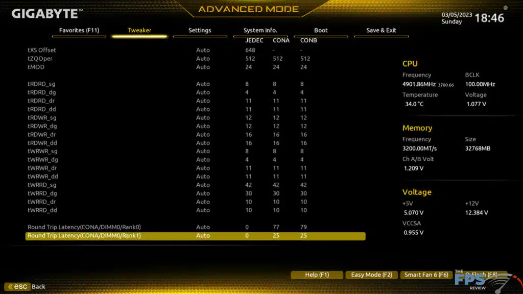 GIGABYTE Z690 GAMING X UEFI BIOS Image.