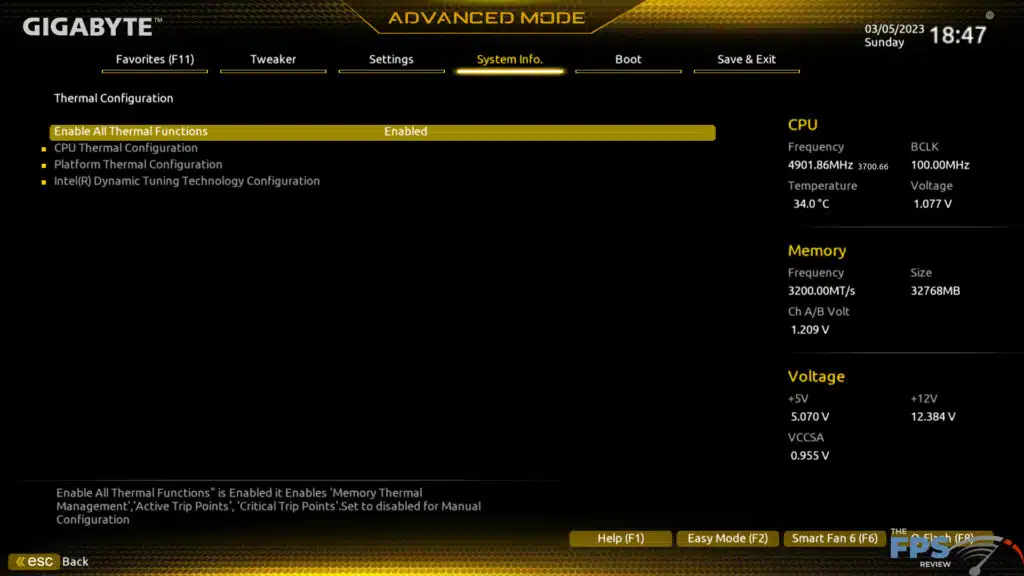 GIGABYTE Z690 GAMING X UEFI BIOS Image.