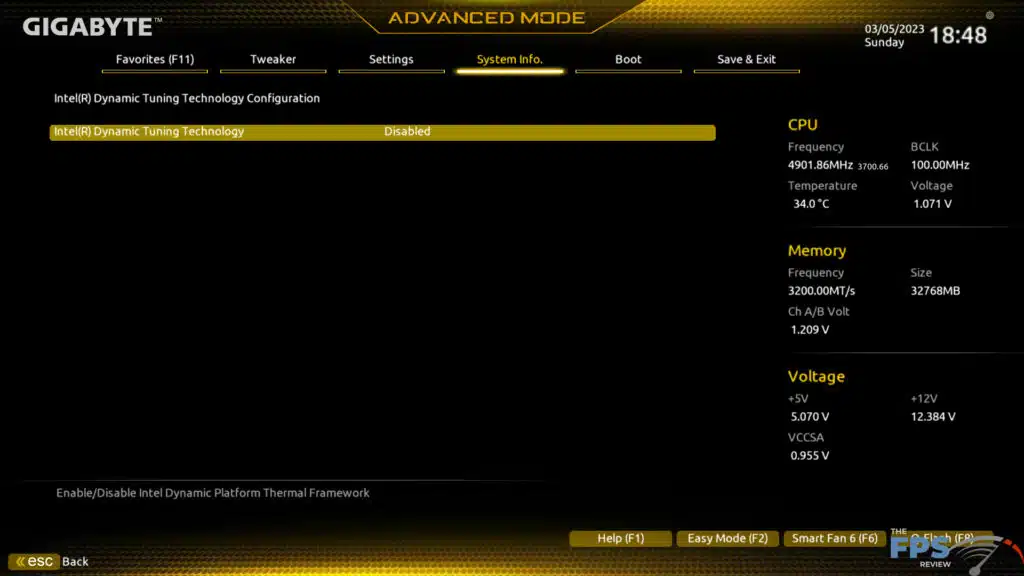 GIGABYTE Z690 GAMING X UEFI BIOS Image.