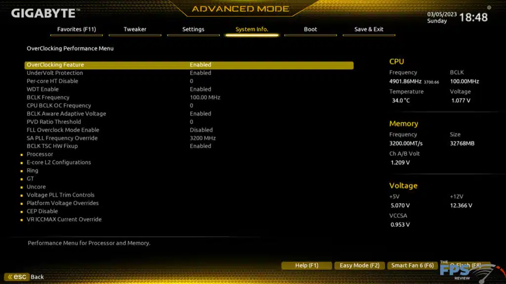 GIGABYTE Z690 GAMING X UEFI BIOS Image.