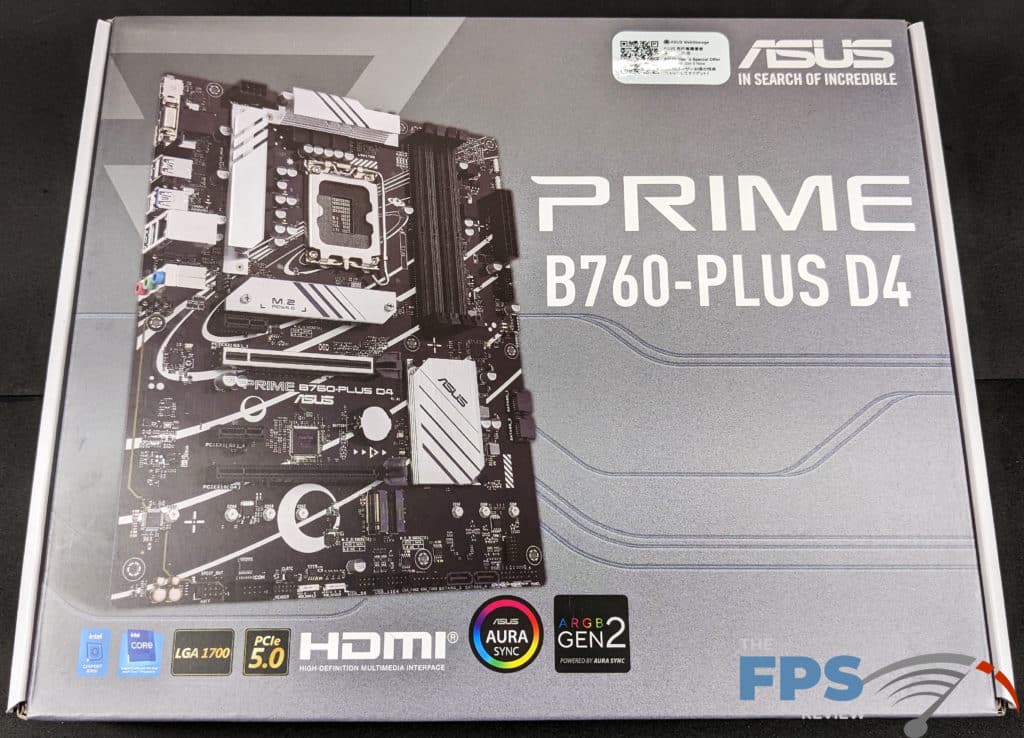 ASUS PRIME B760-PLUS D4 Package front.