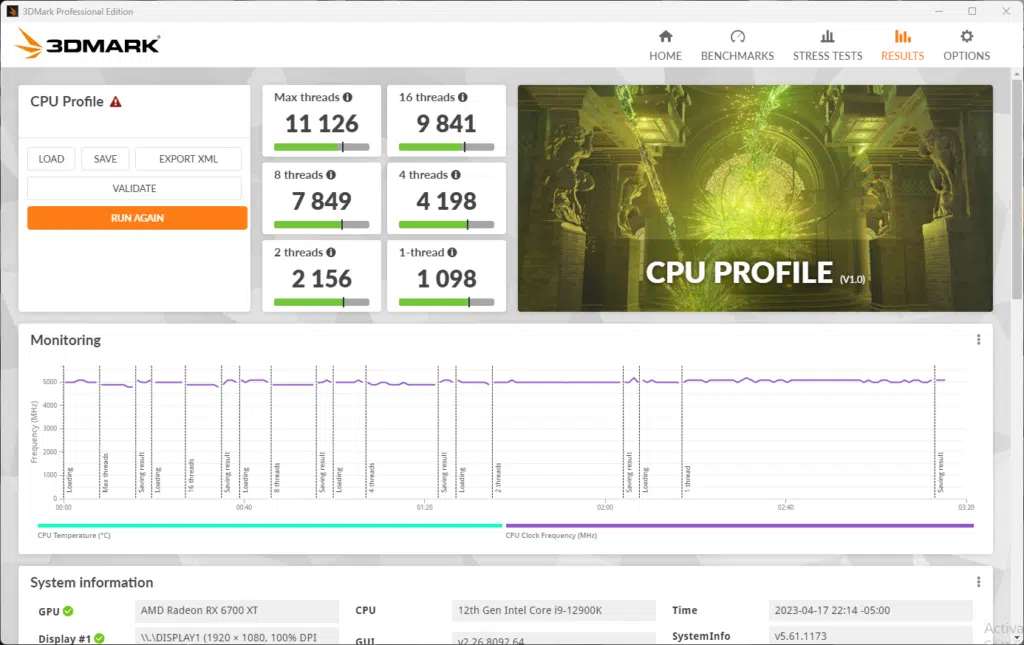 ASUS PRIME B760-PLUS D4 3D Mark 10 Test results.