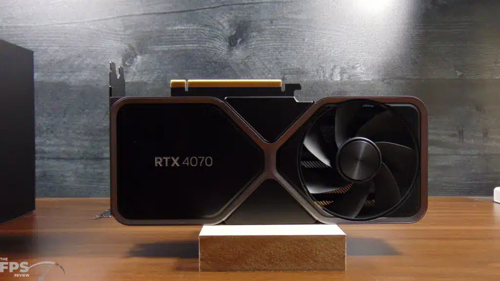 NVIDIA GeForce RTX 4070 Founders Edition Back View