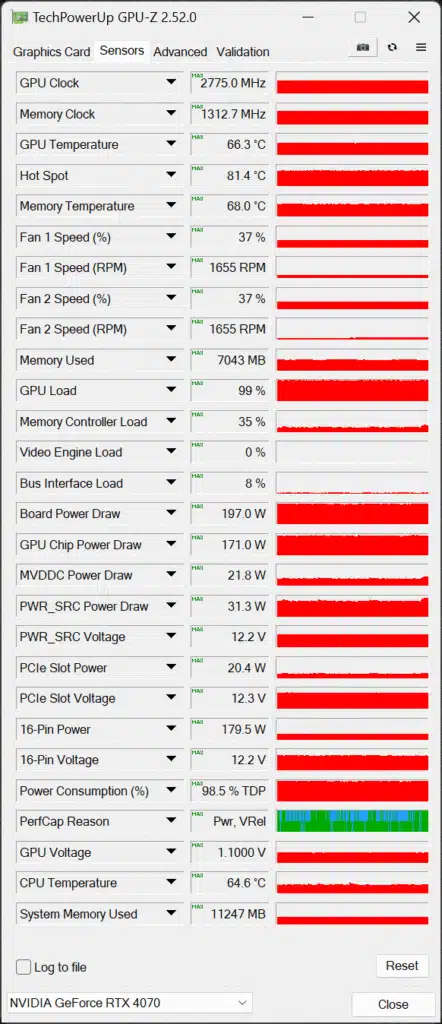 NVIDIA GeForce RTX 4070 Founders Edition GPUz
