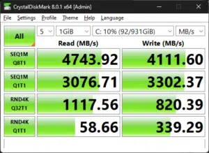 ASUS PRIME B760-PLUS D4 M.2 Test 4.