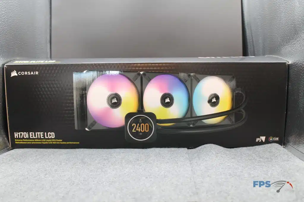 CORSAIR H170i ELITE LCD box front view