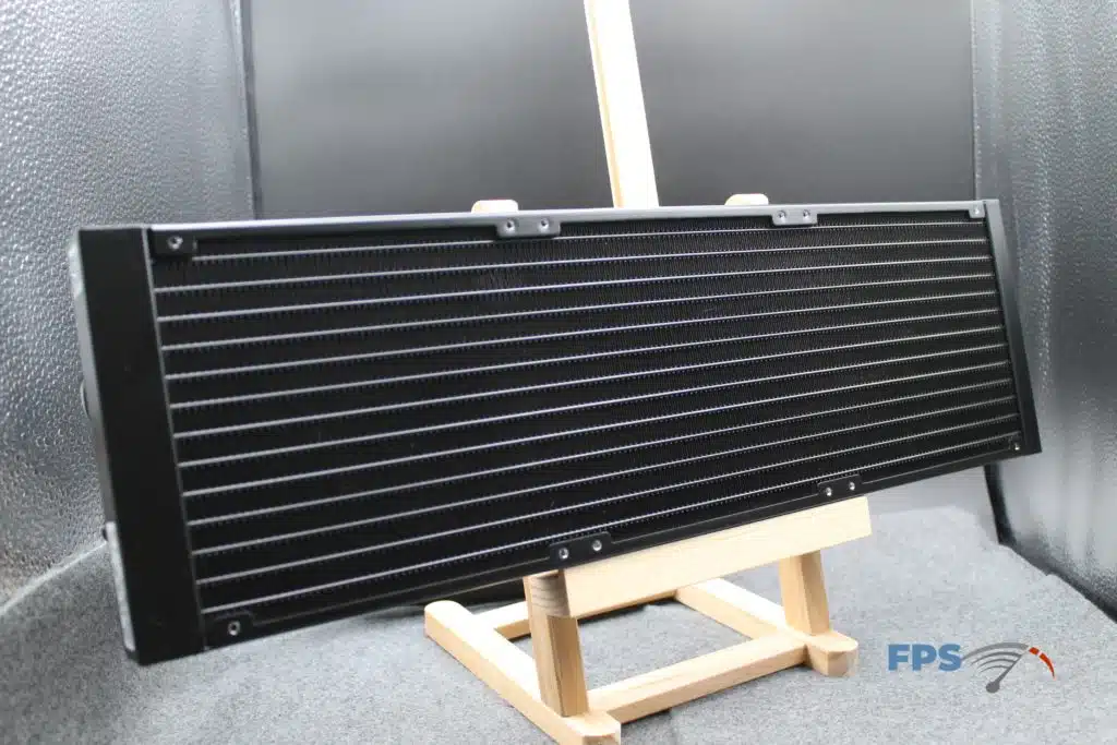 CORSAIR H170i ELITE LCD radiator angled view