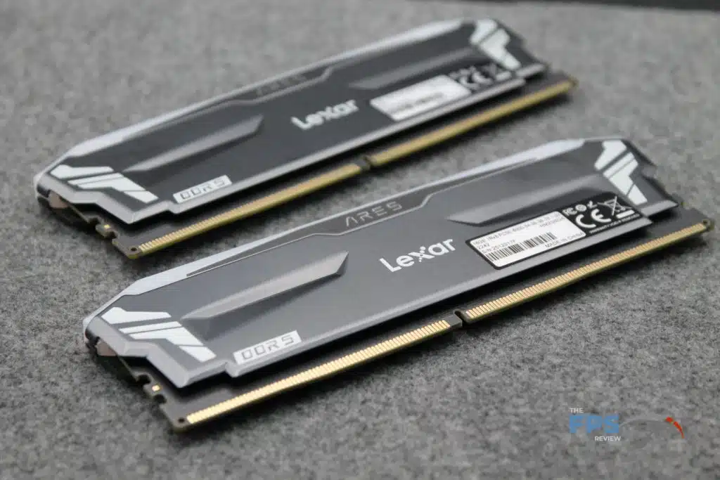 Lexar ARES RGB DDR5 32GB (2x16GB) 6000MHz Memory angled rear view