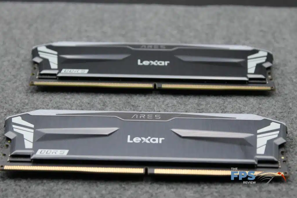 Lexar ARES RGB DDR5 32GB (2x16GB) 6000MHz Memory front view overhead
