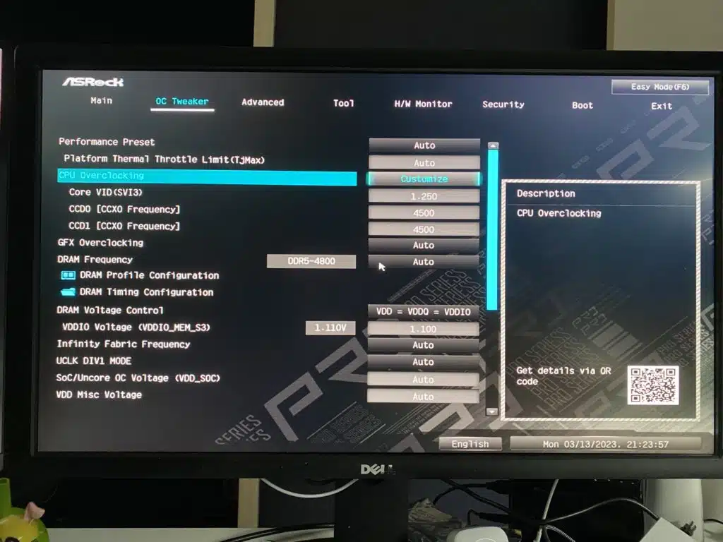 ASRock B650 Pro RS Bios