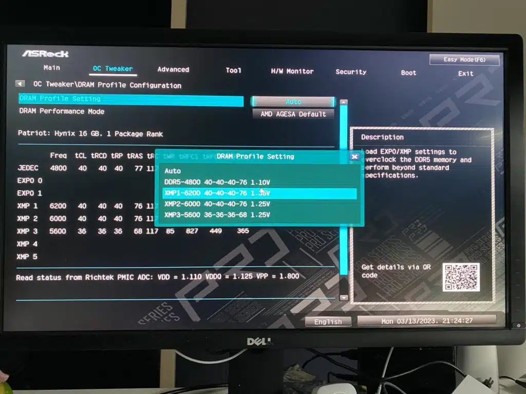 ASRock B650 Pro RS Bios