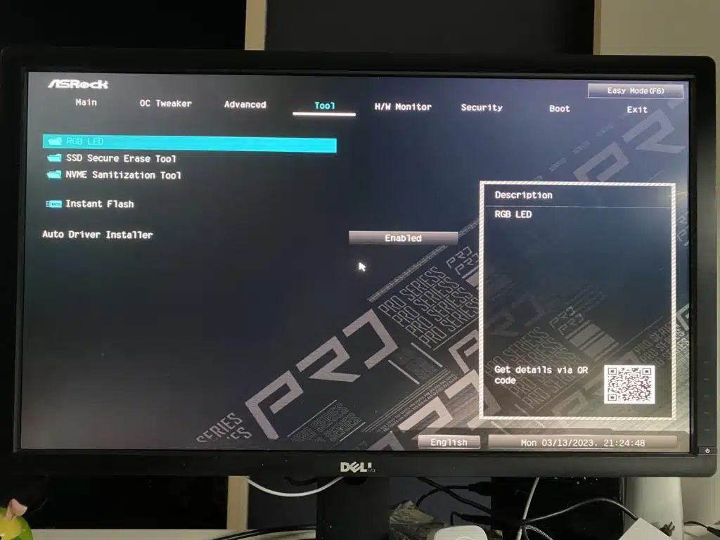 ASRock B650 Pro RS Bios