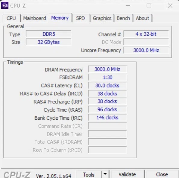 AMD Ryzen 9 7900 CPU CPU-Z Screenshot