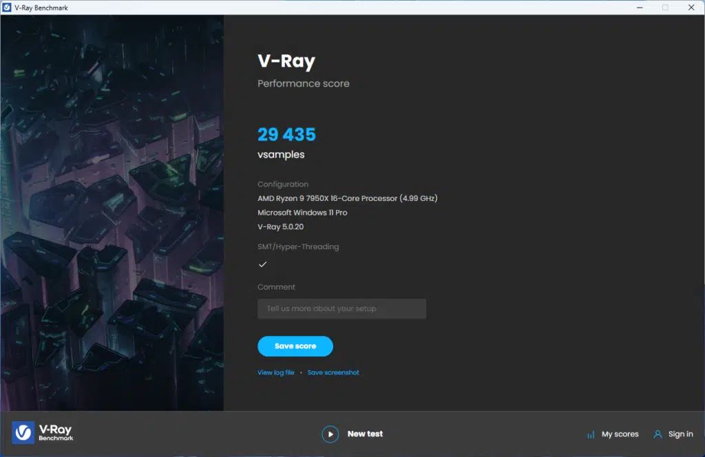 Vray result