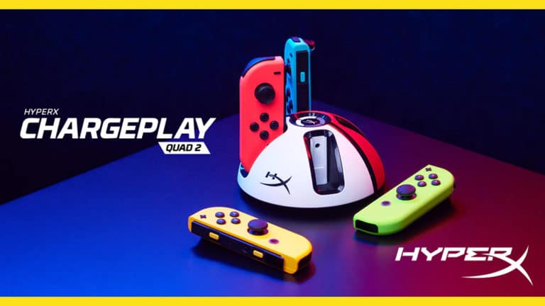 HyperX Releases ChargePlay Quad 2 Joy-Con Charging Station for $29.99