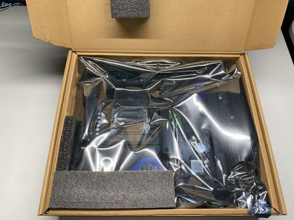 B650E PG Riptide WiFi box open