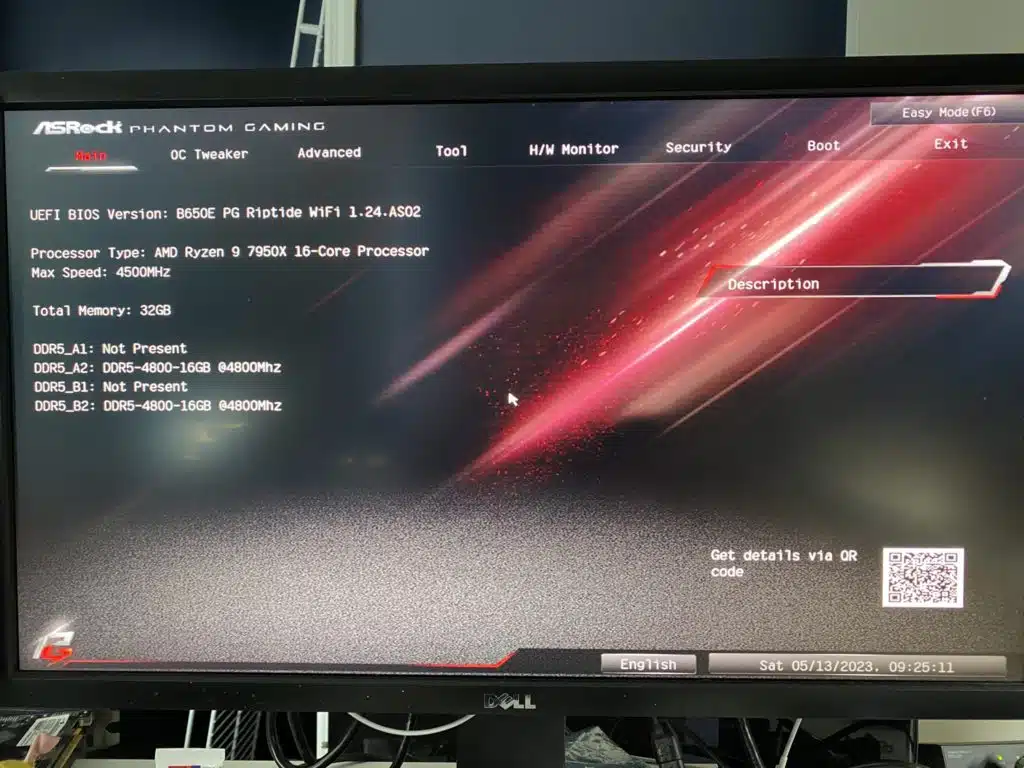 B650E PG Riptide WiFi Bios