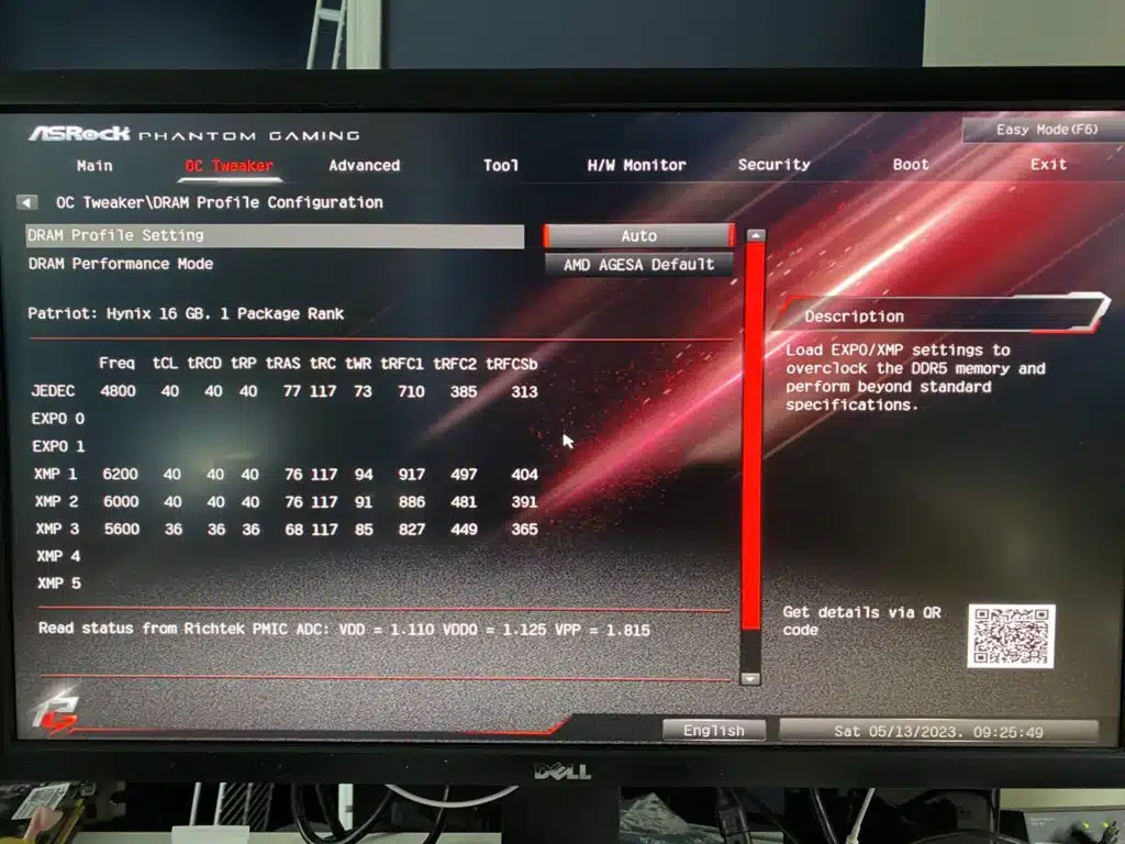 B650E PG Riptide WiFi Bios