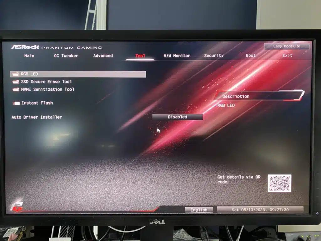 B650E PG Riptide WiFi Bios