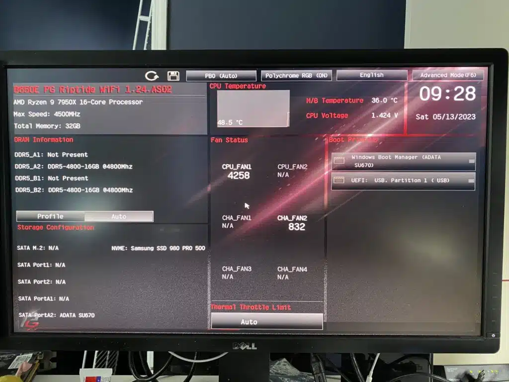 B650E PG Riptide WiFi Bios