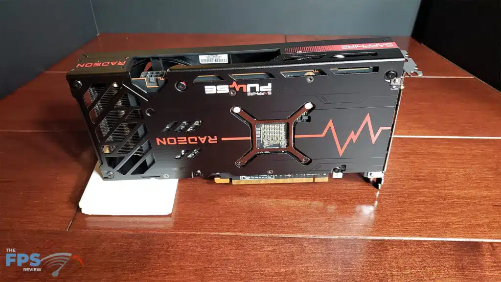 SAPPHIRE PULSE AMD Radeon RX 7600 GAMING OC Video Card: card rear/backplate