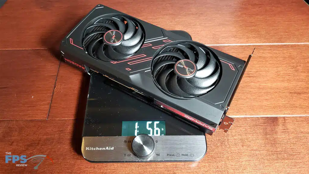 SAPPHIRE PULSE AMD Radeon RX 7600 GAMING OC Video Card: weight