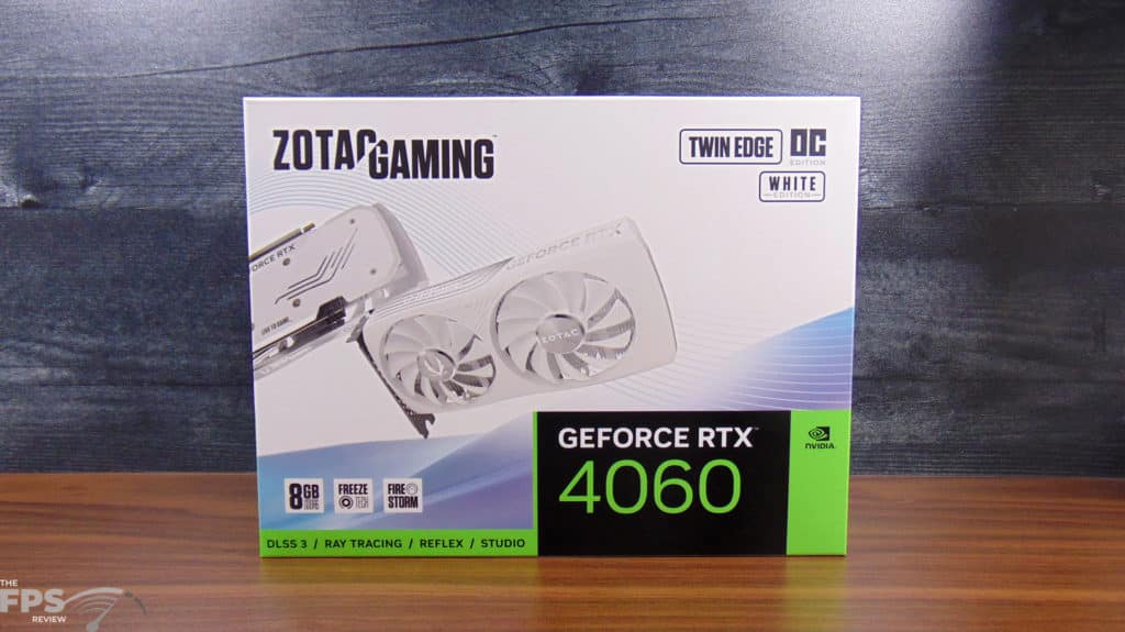 ZOTAC GAMING GeForce RTX 4060 8GB Twin Edge OC White Edition Box Front