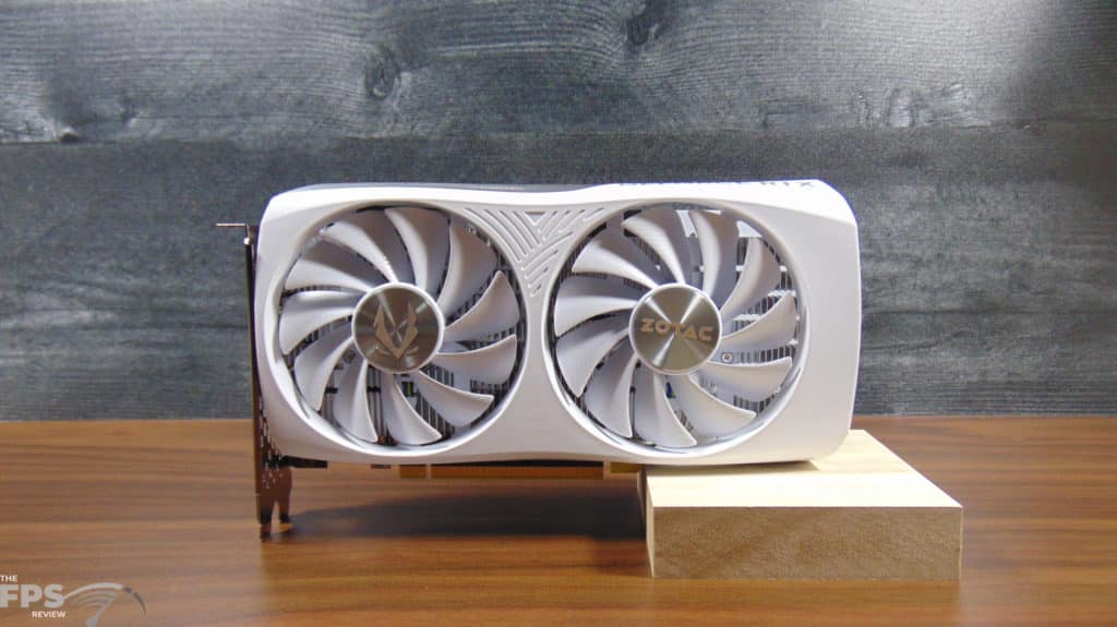 ZOTAC GAMING GeForce RTX 4060 8GB Twin Edge OC White Edition Video Card Front View