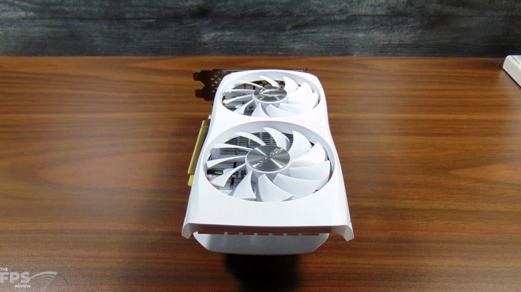 ZOTAC GAMING GeForce RTX 4060 8GB Twin Edge OC White Edition Top View