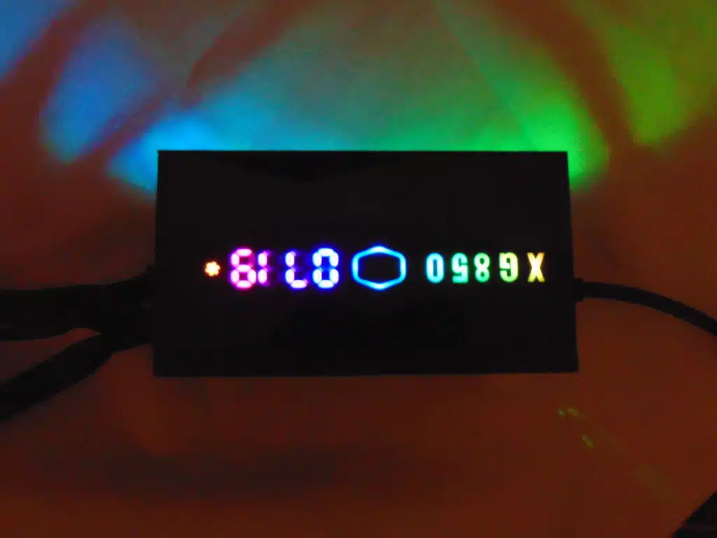 Cooler Master XG PLUS 850 Platinum aRGB display light
