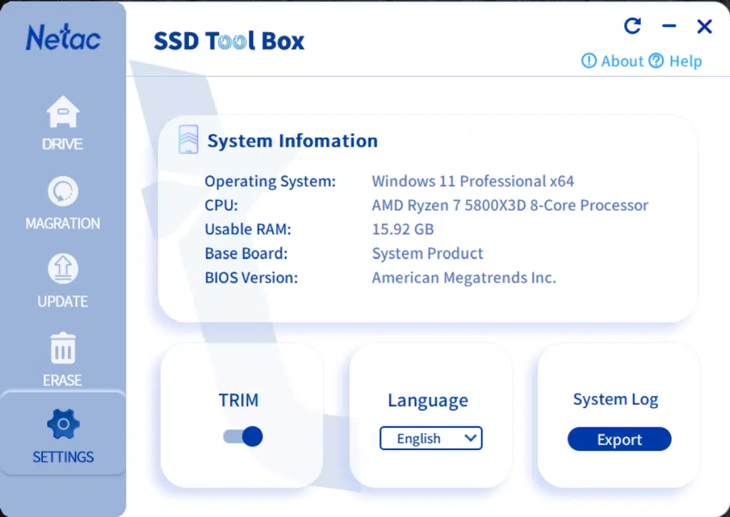 Netac NV7000 2TB PCIe Gen4 M.2 NVMe SSD SSD Toolbox