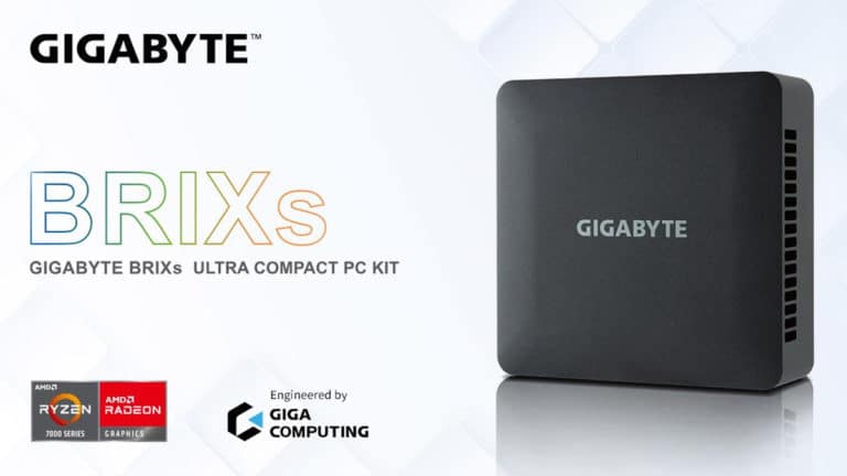 GIGABYTE Giga Computing Launches BRIXs Mini PCs with AMD Ryzen 7030U Series Processors and Radeon Graphics