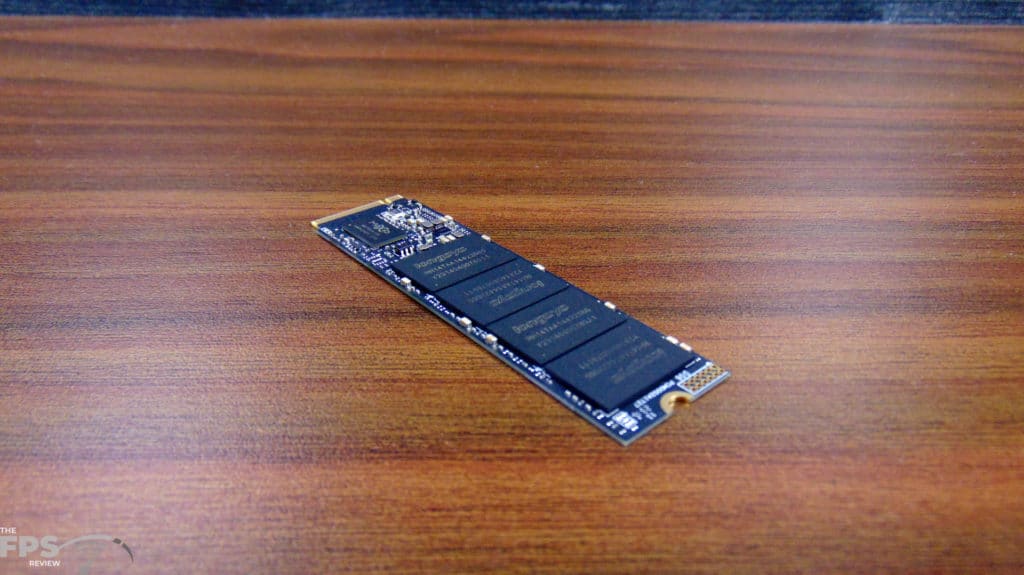 Lexar NM710 1TB PCIe Gen4 M.2 NVMe SSD Bare SSD Top View Angled