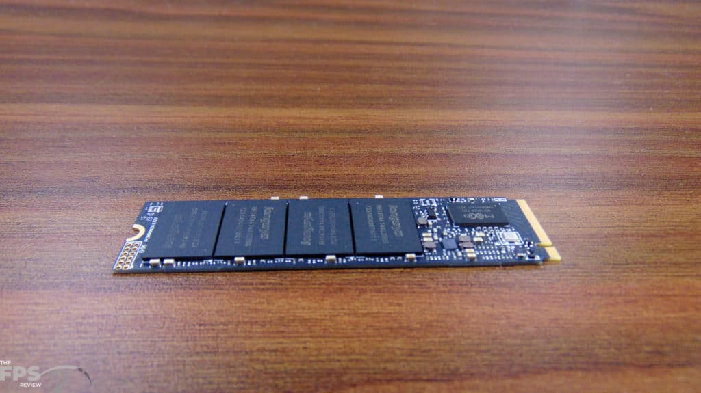 Lexar NM710 1TB PCIe Gen4 M.2 NVMe SSD Bare SSD Top View Upside Down