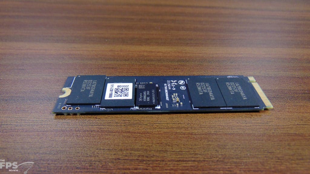 addlink S95 2TB PCIe Gen4 M.2 NVMe SSD bottom view bare components