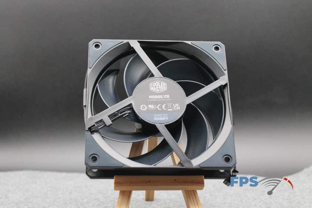 Cooler Master MASTERAIR MA824 STEALTH 120mm Mobius fan rear view