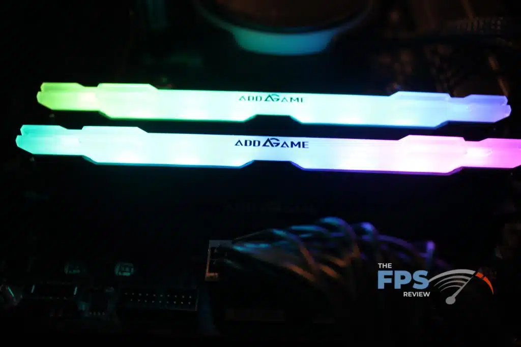 AddGame Spider X5 RGB 32GB (2x16) 6400MHz Memory installed in our test rig