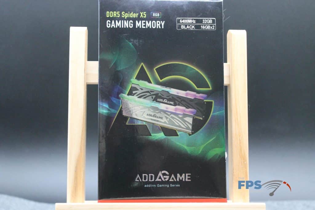 AddGame Spider X5 RGB 32GB (2x16) 6400MHz Memory box front