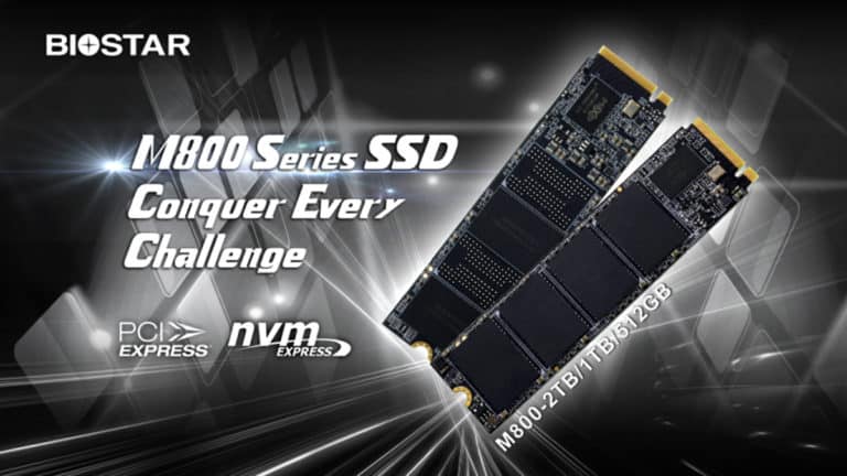 BIOSTAR Introduces M800 Series PCIe 4.0 SSD