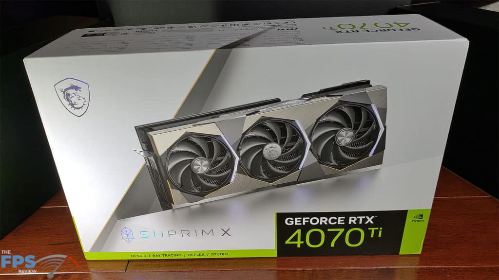MSI GeForce RTX 4070 Ti SUPRIM X 12G: box front