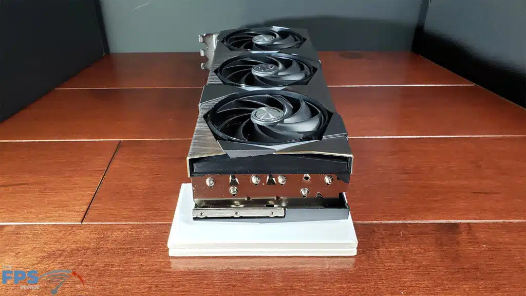 MSI GeForce RTX 4070 Ti SUPRIM X 12G: rear of card